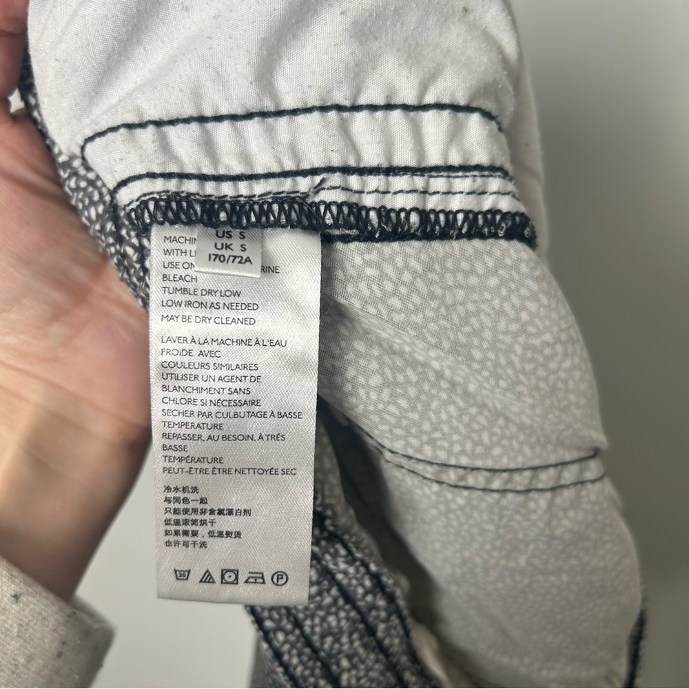 Anthropologie Orana Relaxed Fit Blue and White Joggers - Picture 7 of 8